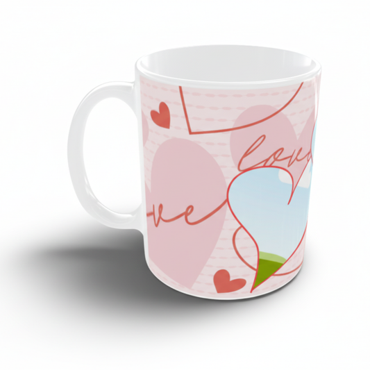Caneca Cerâmica Casal Personalizada -Love