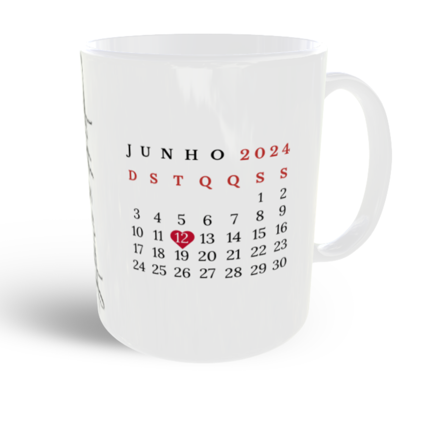 Caneca Personalizada 'A Nossa Música' - Foto, Nomes e Data Especial