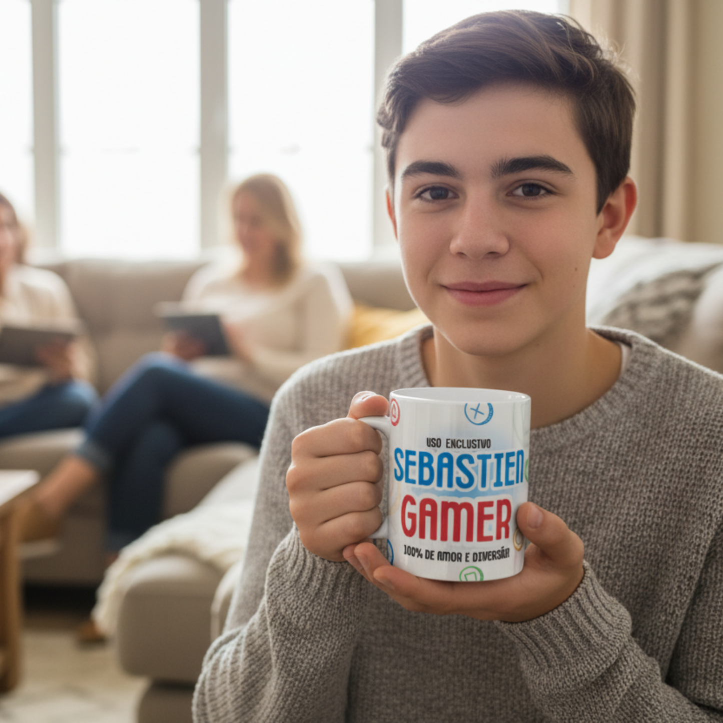 Caneca Gamer Personalizada | Cerâmica Premium com Nome