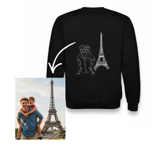 Sweatshirt Foto Art Line Personalizada