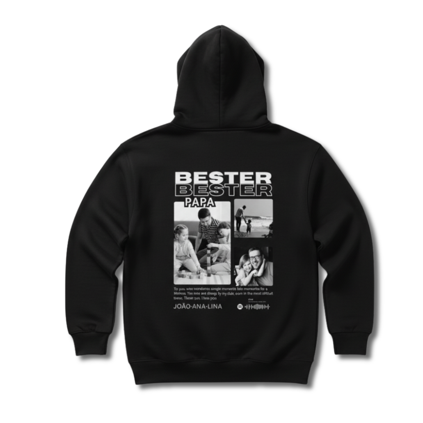 Sudadera personalizada para el mejor con fotos y música