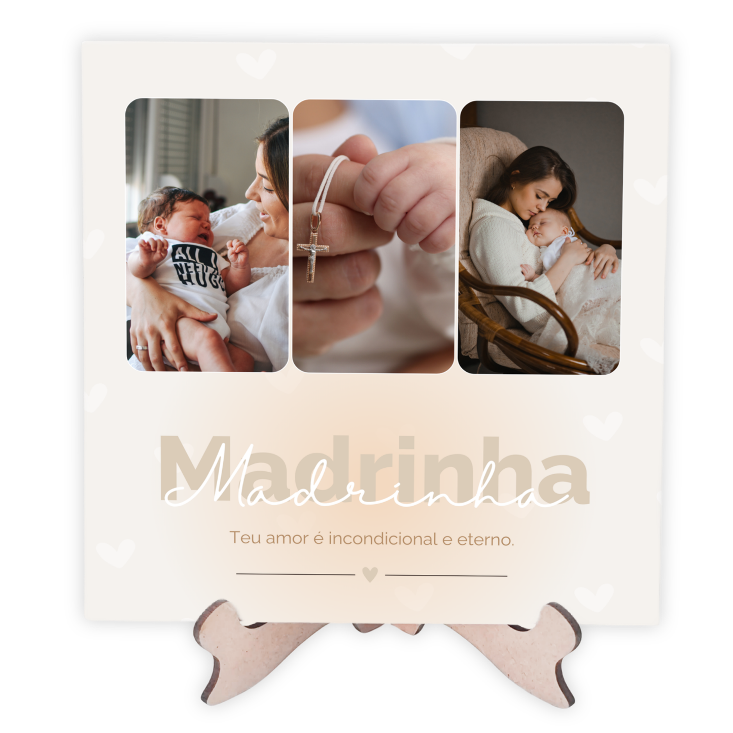 Azulejo Personalizado com Fotos – Presente para Mãe, Avó, Tia ou Madrinha – Estampe Sua Art