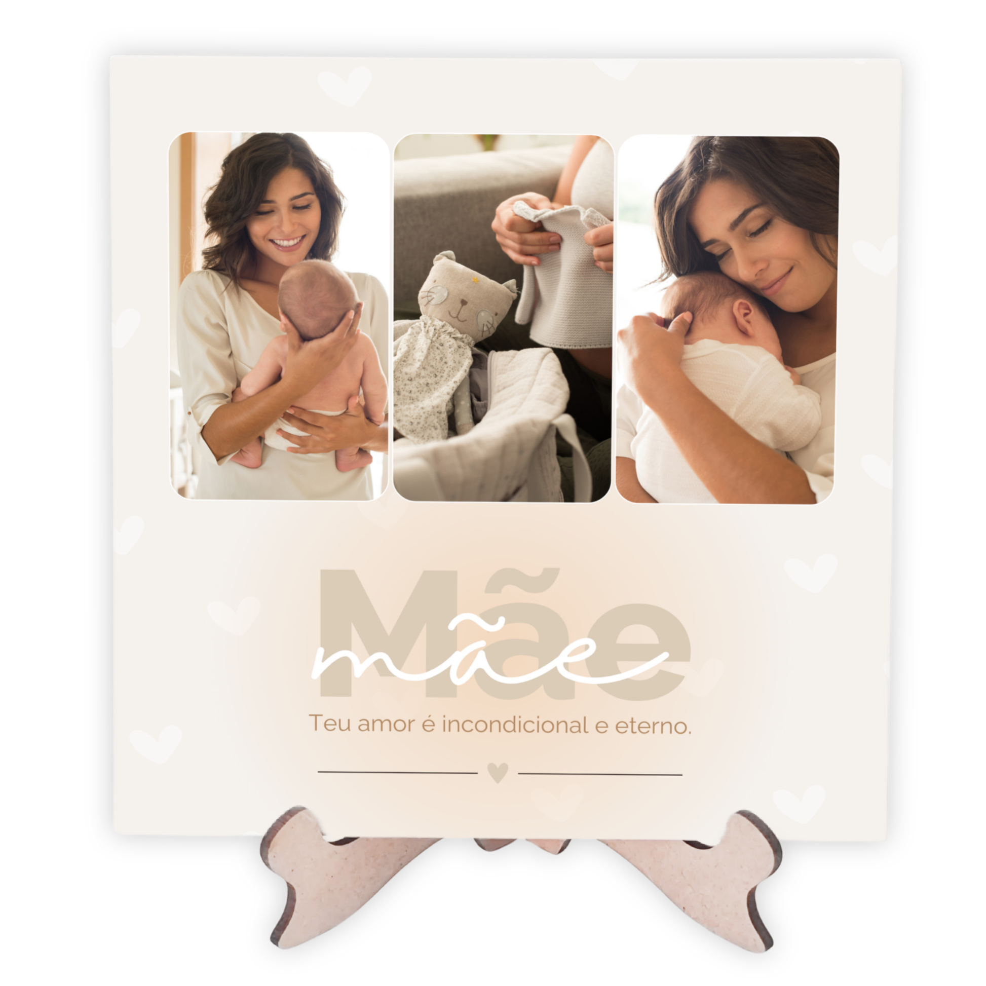 Azulejo Personalizado com Fotos – Presente para Mãe, Avó, Tia ou Madrinha – Estampe Sua Art