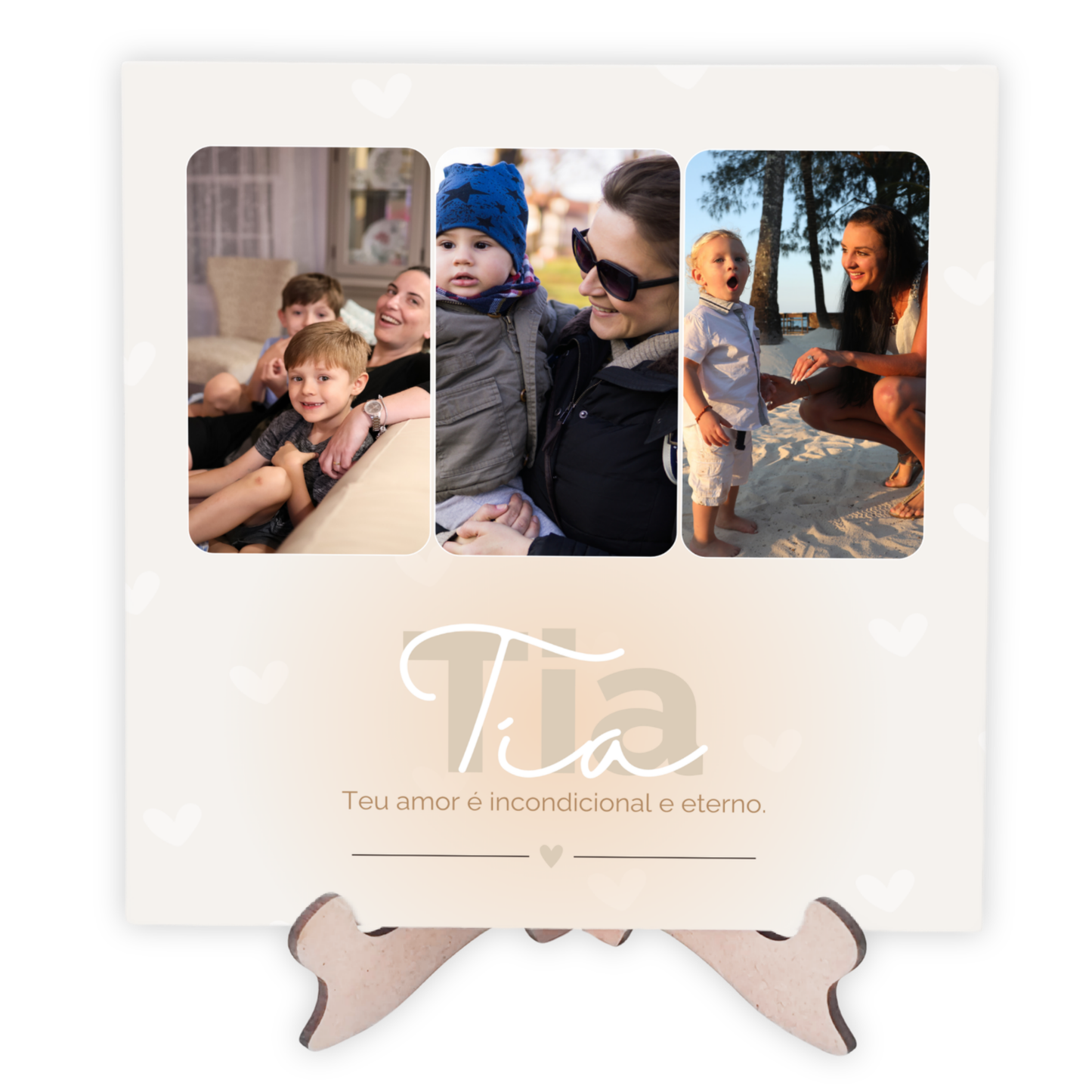 Azulejo Personalizado com Fotos – Presente para Mãe, Avó, Tia ou Madrinha – Estampe Sua Art