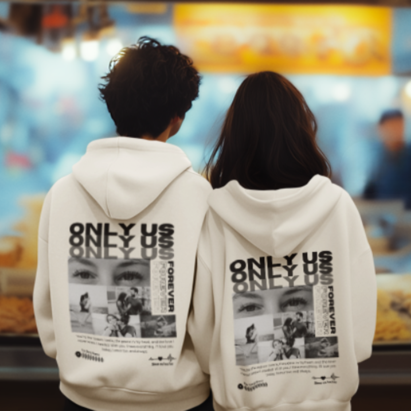 Hoodie Personalizada Only You - Com Fotos e Música