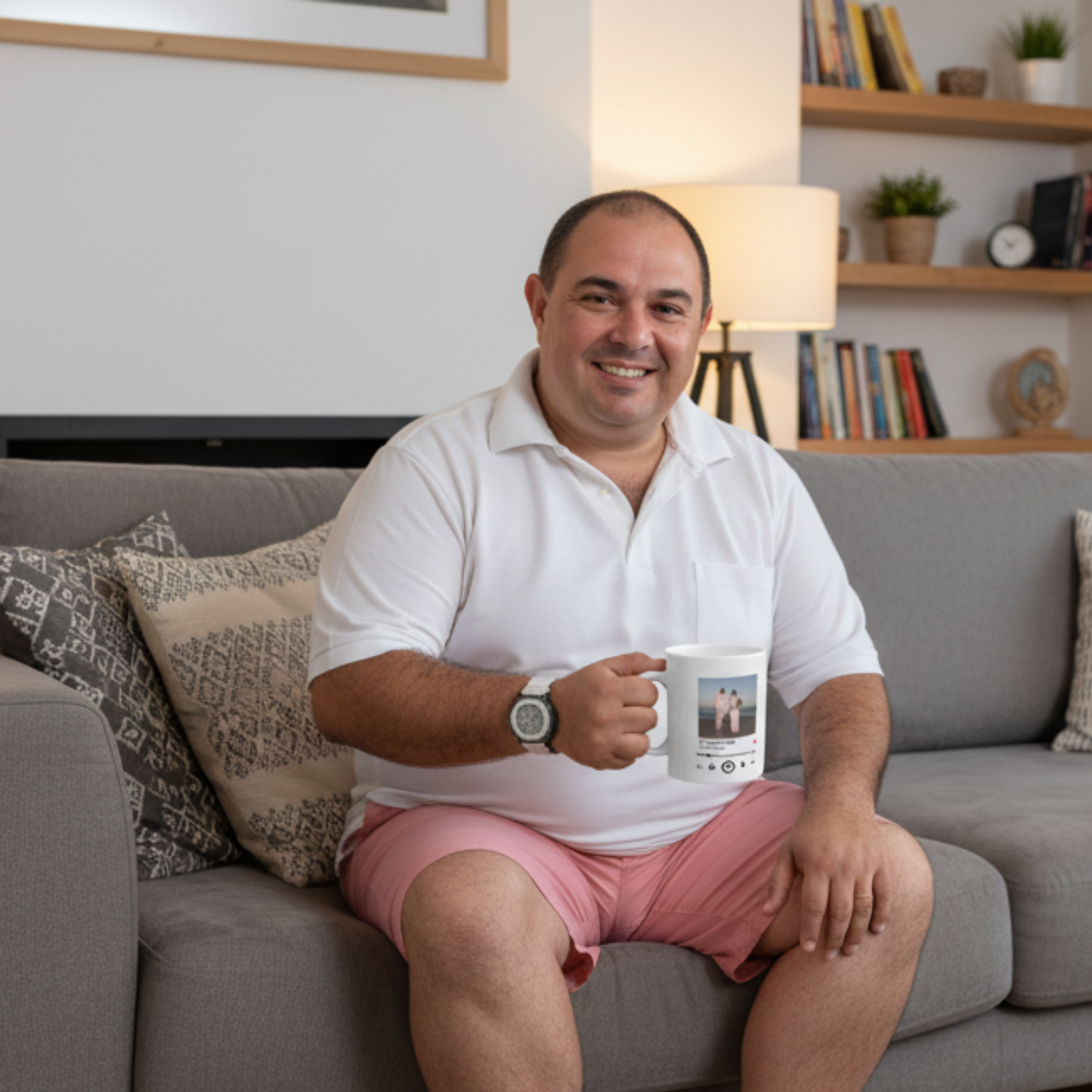 Caneca Personalizada 'A Nossa Música' - Foto, Nomes e Data Especial
