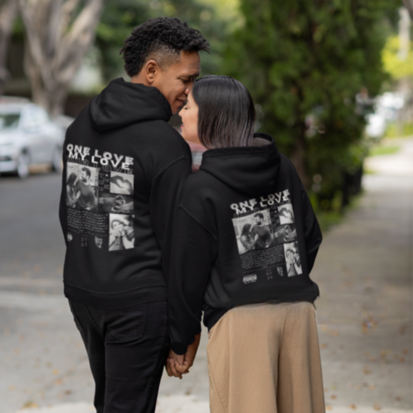 Hoodie one love - 4 fotos