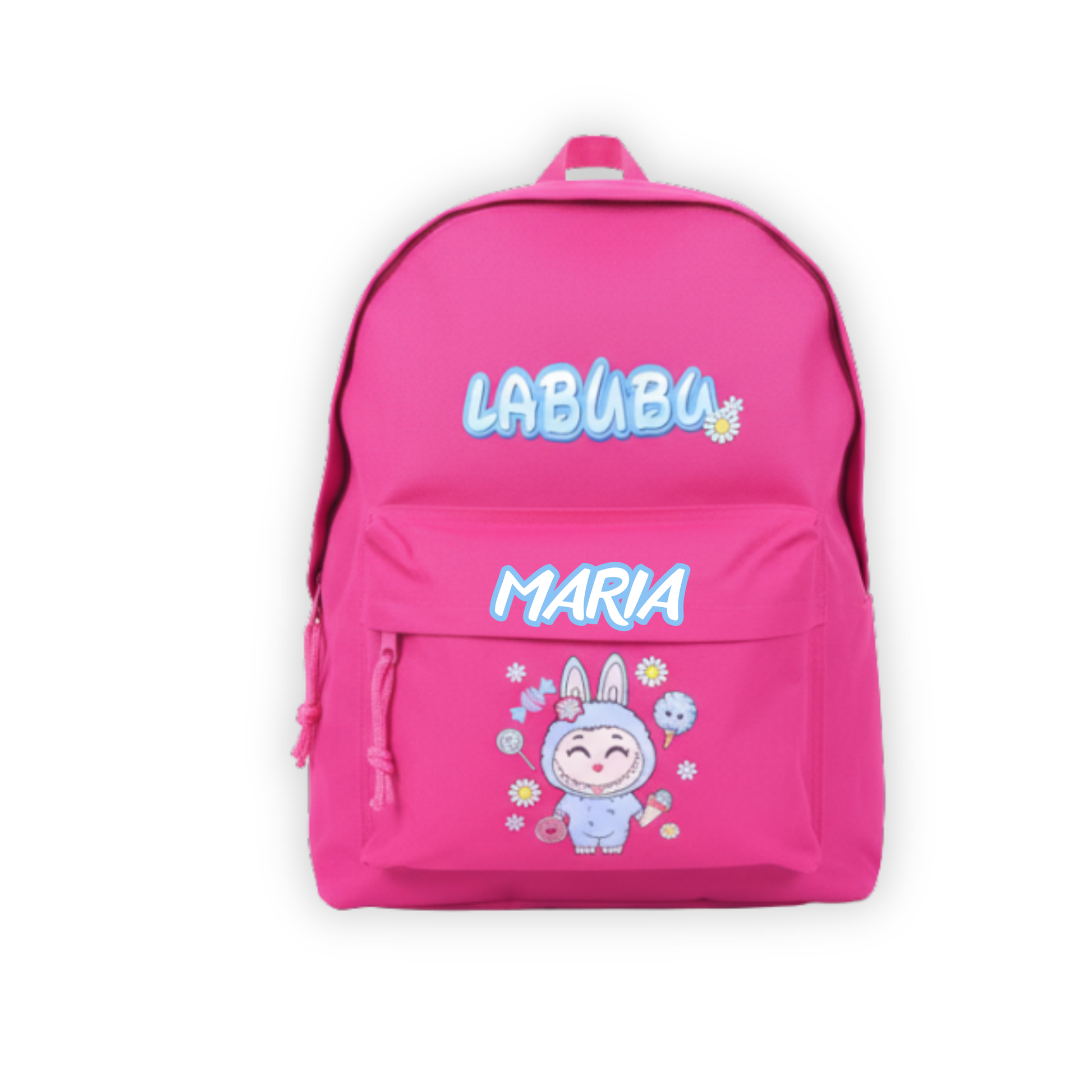 Mochila Personalizada Labubu com Nome – Para a Escola