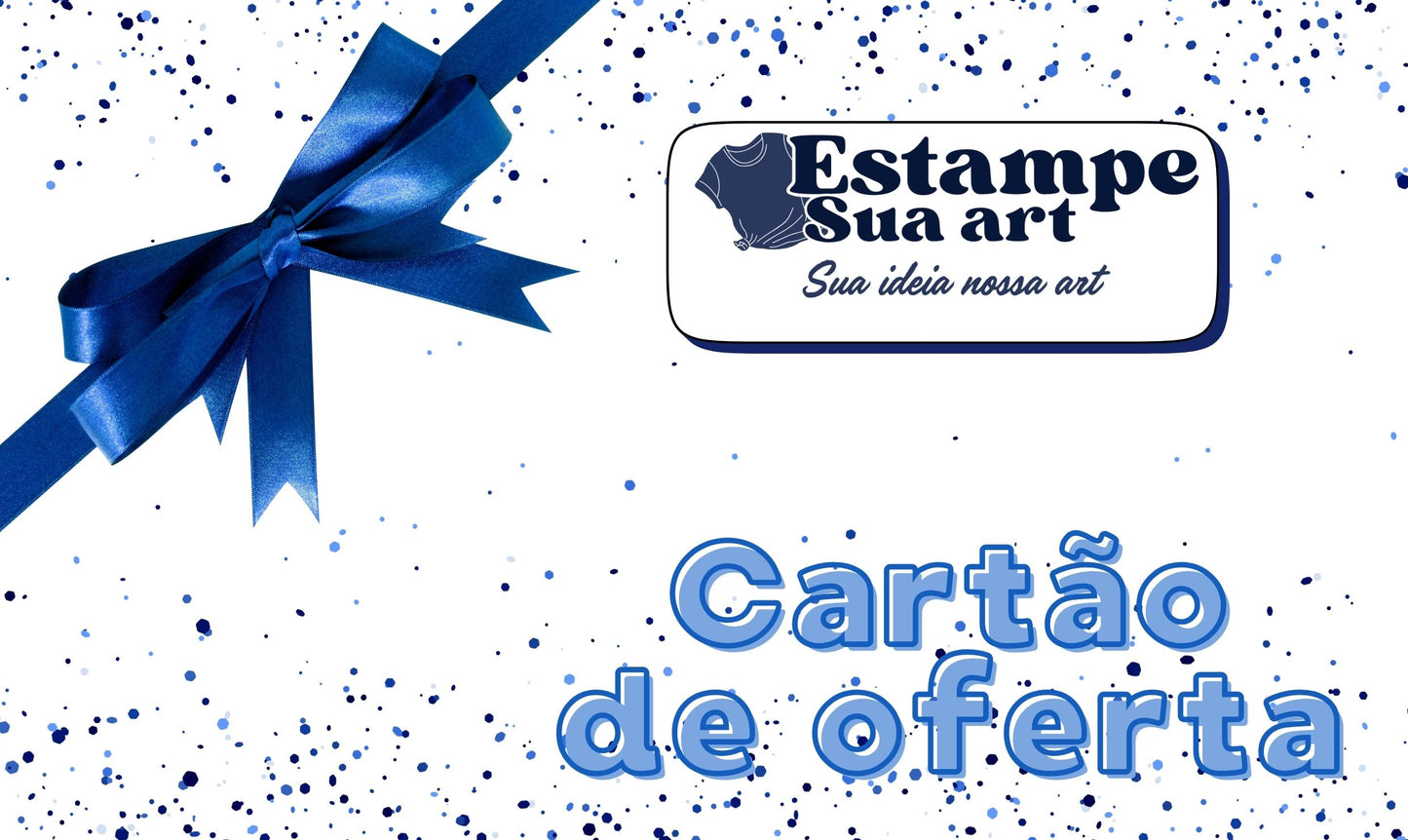 Cartão de oferta - estampe sua art