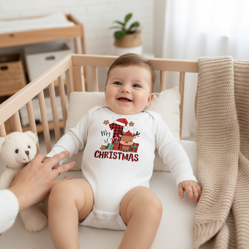 Body 1º Natal com rena — UGC