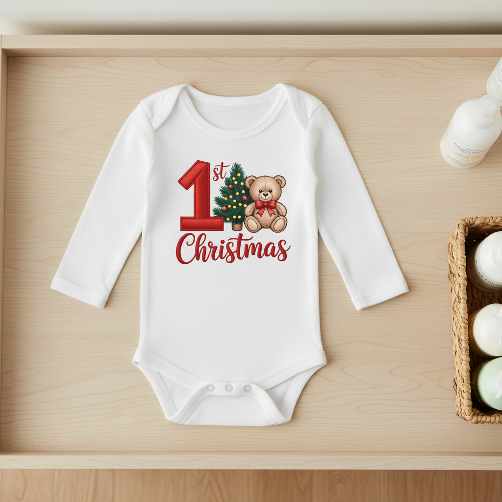Body 1st Christmas – Lifestyle com referência