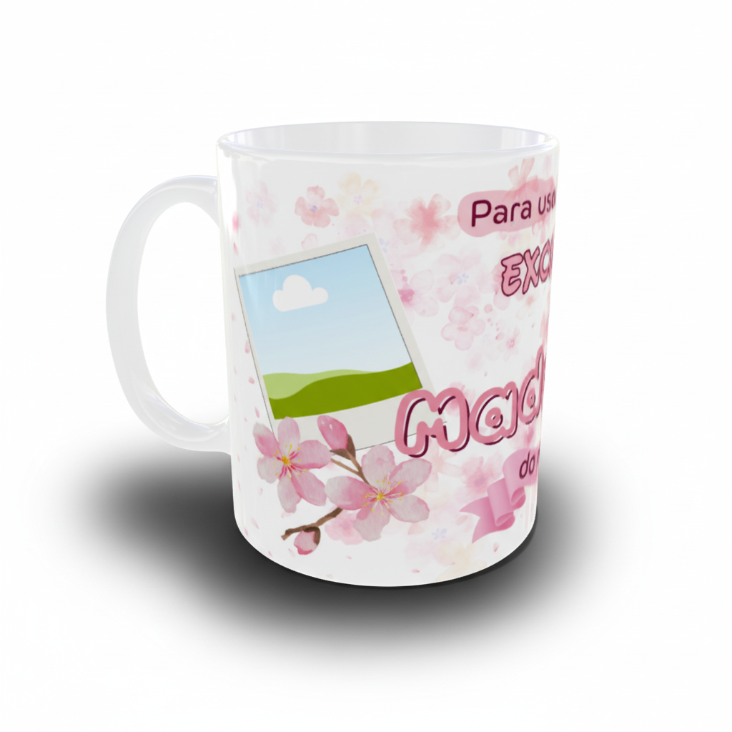Caneca personalizada exclusiva em tons de rosa — Estampe Sua Art