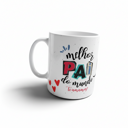 Caneca Pai Cria - Personalizada com Fotografias