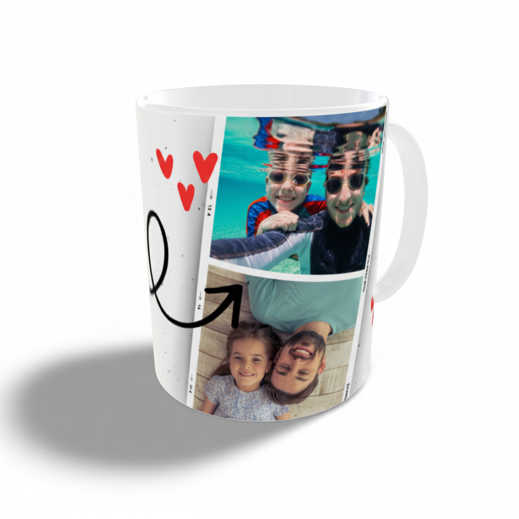 Caneca Pai Cria - Personalizada com Fotografias