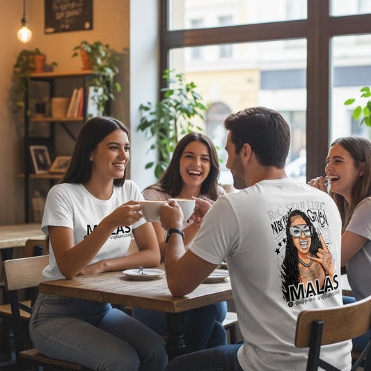 T-shirt Personalizada com Nome e Música Spotify - Rainha das Más Influências