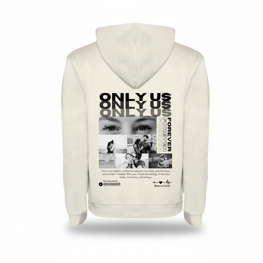 Hoodie Personalizada Only You - Com Fotos e Música