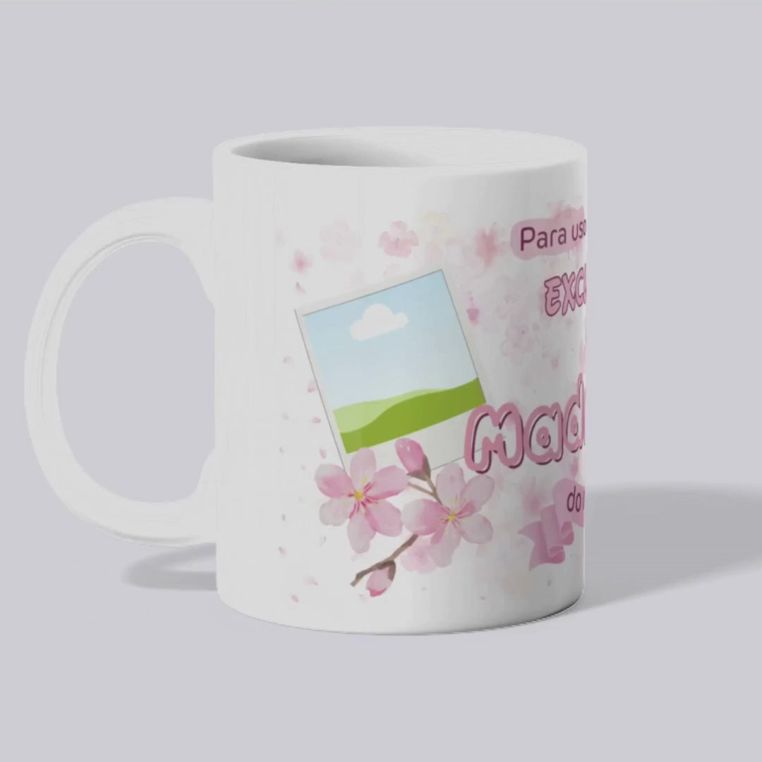 Caneca personalizada exclusiva em tons de rosa — Estampe Sua Art