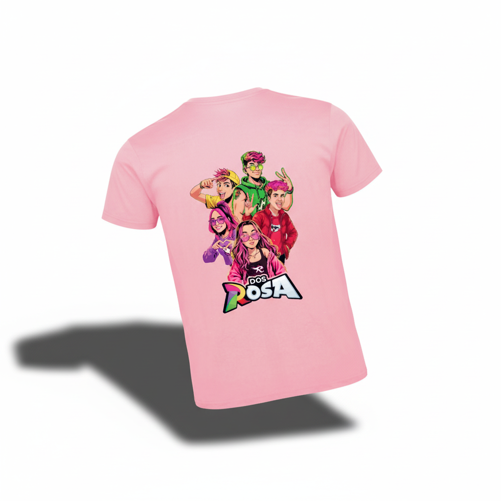 T-shirt Os Rosa Personalizada com Nome